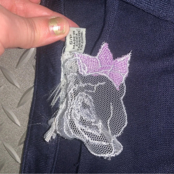 Los Angeles boutique button sweater boho Victorian ruffle classic casual y2k - Picture 4 of 4